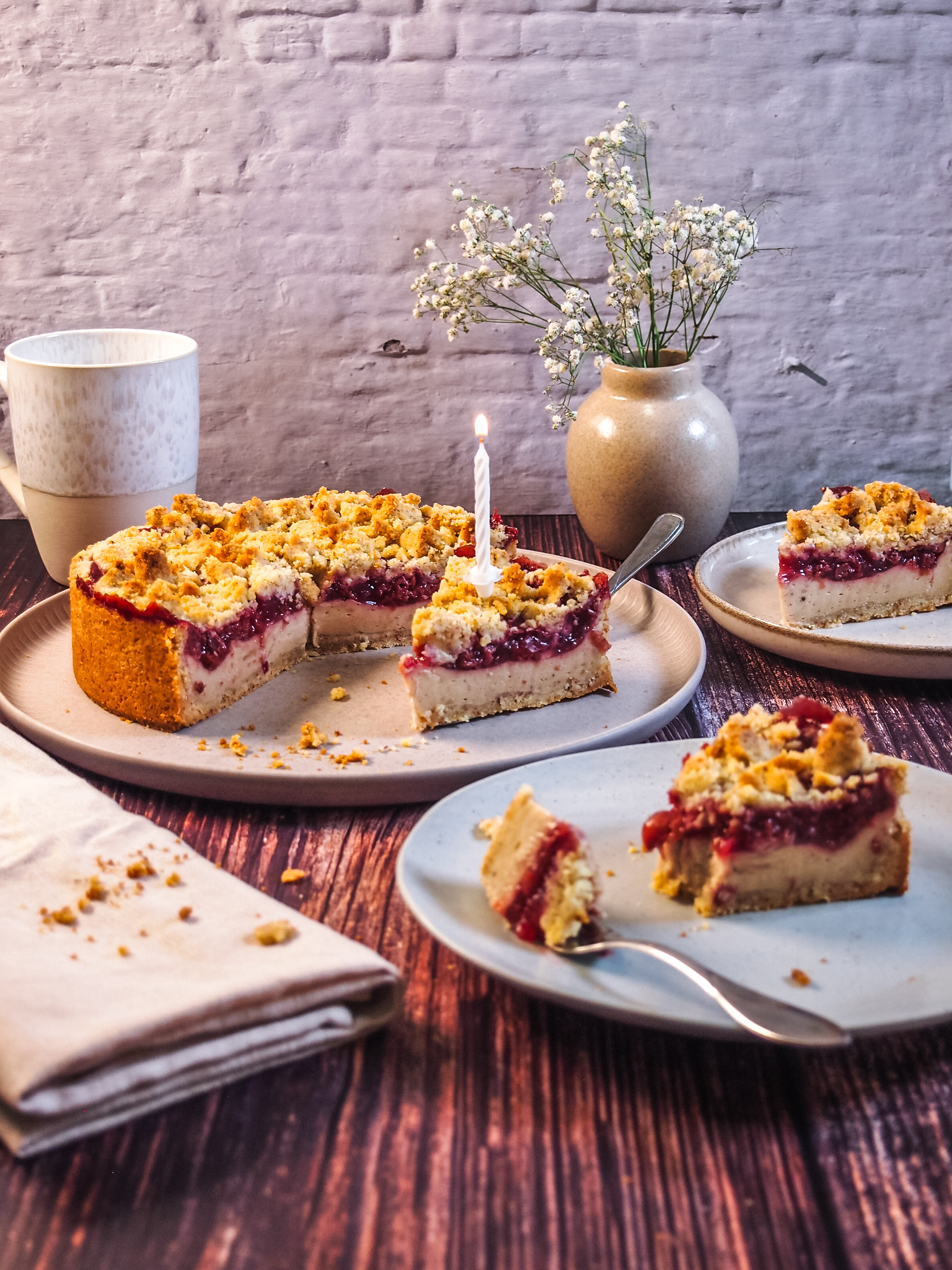 Kirsch Streuselkuchen Mit Pudding - Beste Kochrezepte